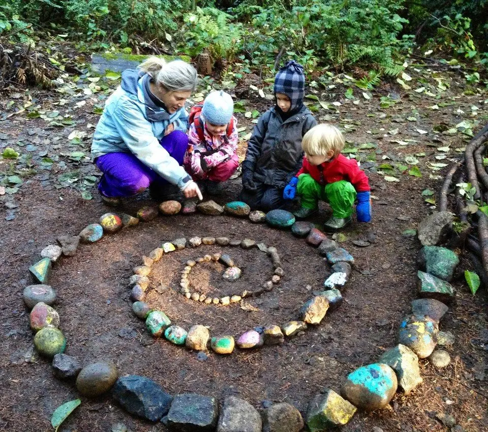 kids doing art